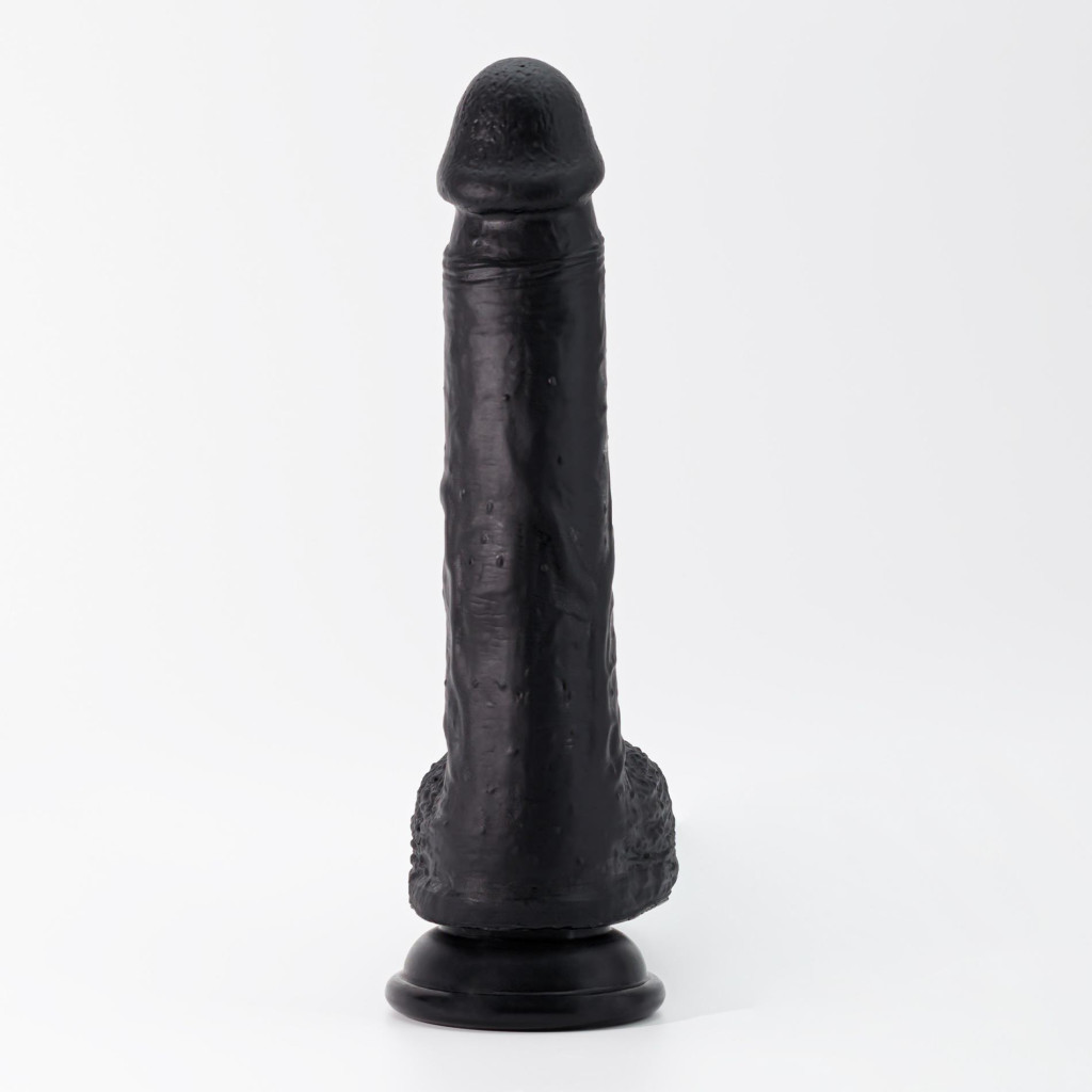 Crushious Dildó Erős tapadókorong, Rugalmas, Vízálló 22 cm fekete - Image 2