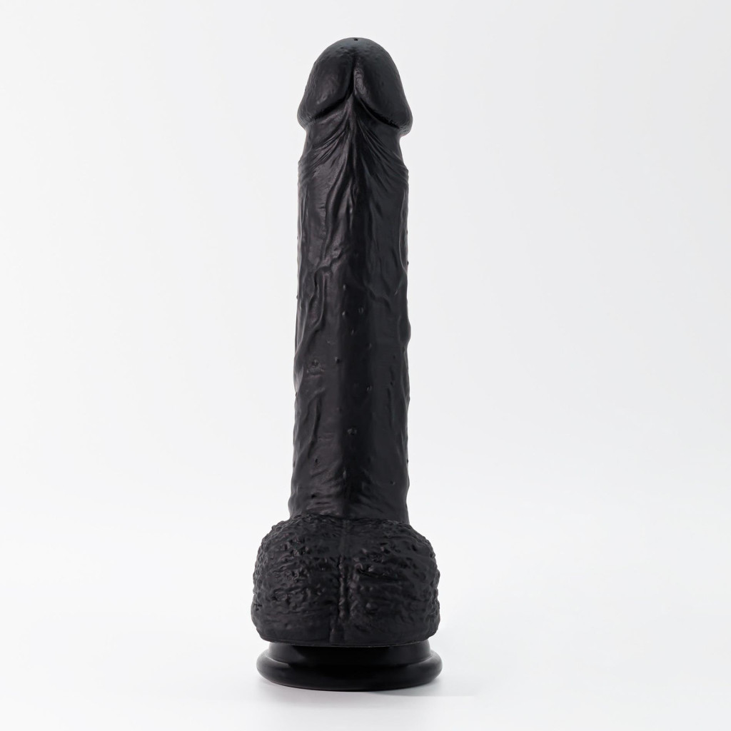 Crushious Dildó Erős tapadókorong, Rugalmas, Vízálló 22 cm fekete - Image 3