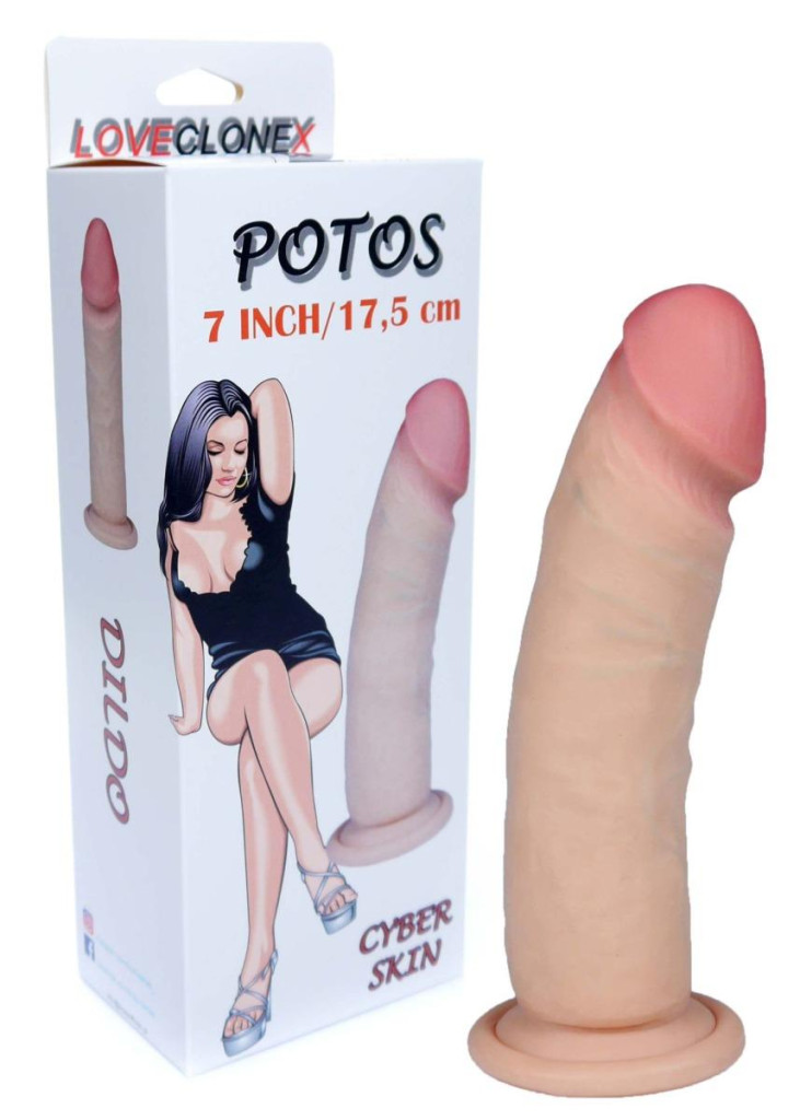 Dildó Realisztikus, Puha, Hajlítható 18 cm Fekete - Image 4
