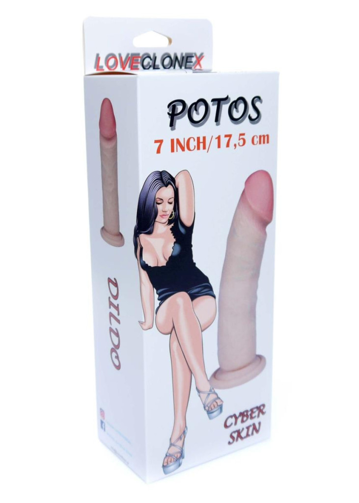 Dildó Realisztikus, Puha, Hajlítható 18 cm Fekete - Image 5