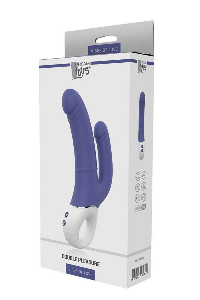 Vibes of Love Vibrátor Kettős stimuláció, 9 mód, vízálló 23,5 cm fekete