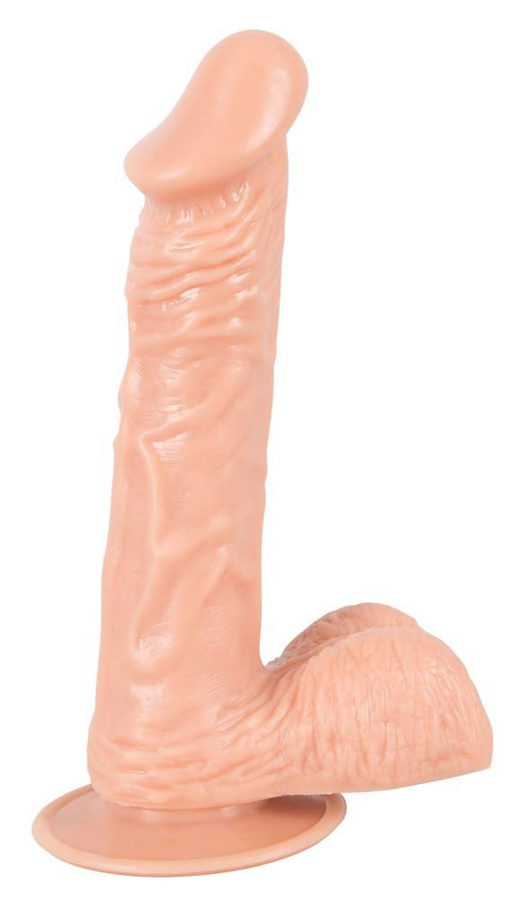Dildó Rugalmas, tapadókorongos 20 cm bőrszínű - Image 2