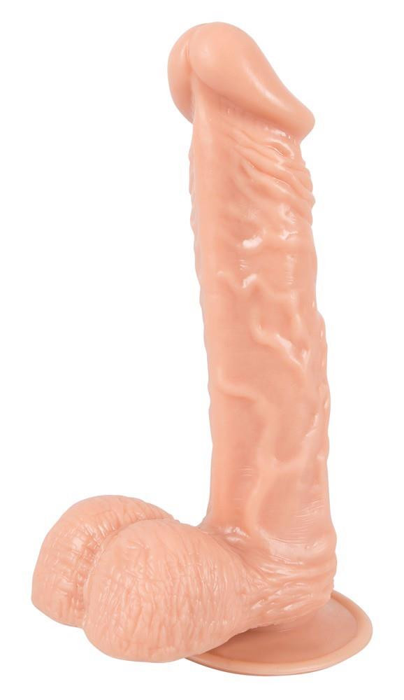 Dildó Rugalmas, tapadókorongos 20 cm bőrszínű - Image 6