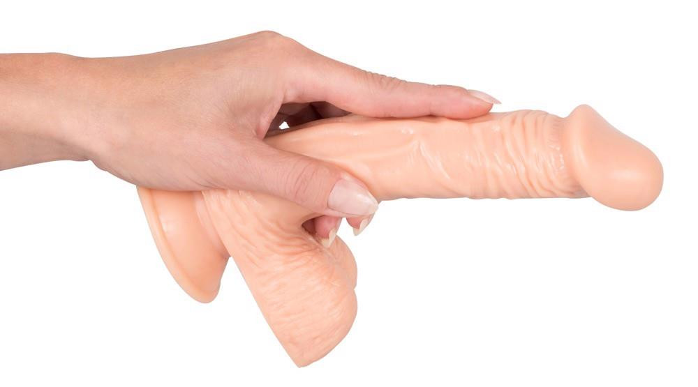 Dildó Rugalmas, tapadókorongos 20 cm bőrszínű - Image 8