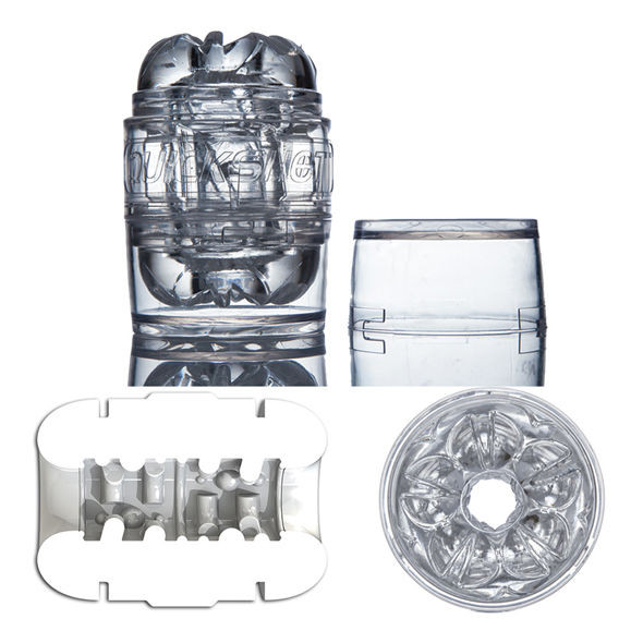 Fleshlight Quickshot Vantage kompakt, dupla maszturbátor - áttetsző - Image 3