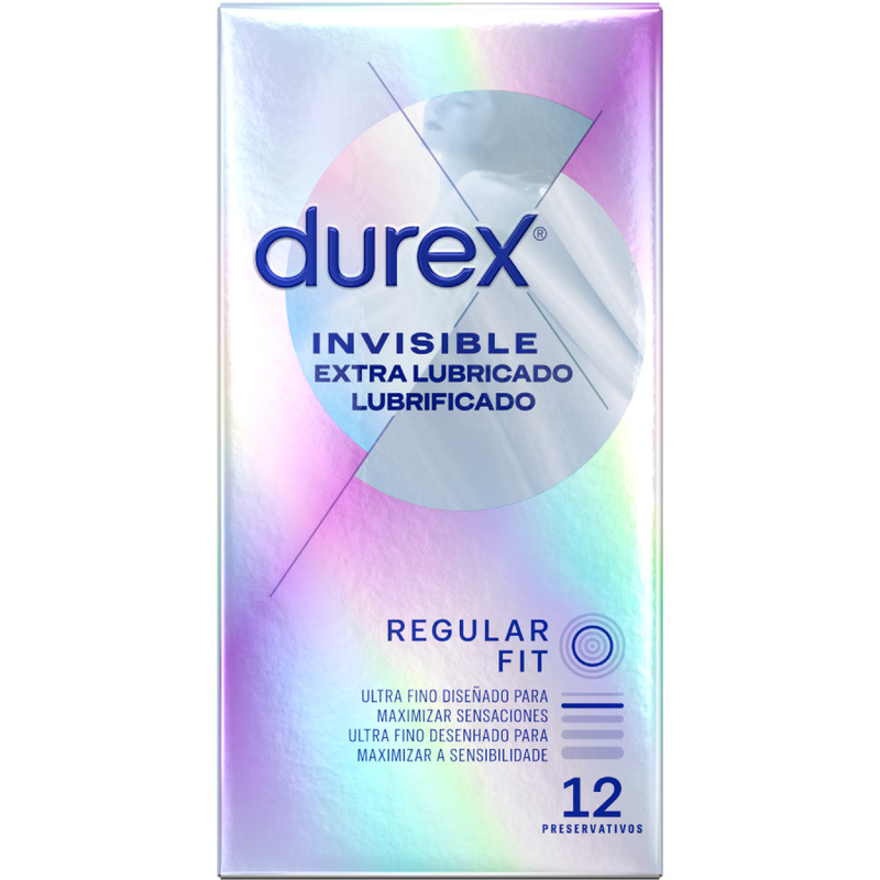 Durex Invisible – extra síkosított óvszer 12 db-os kiszerelés - Image 2