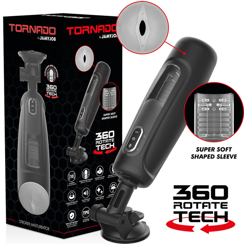 JAMYJOB Tornado 360 – újratölthető vibráló maszturbátor