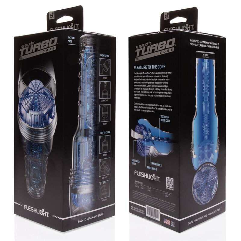 Fleshlight Maszturbátor Szívó hatású, Többszörös textúra Kék - Image 4