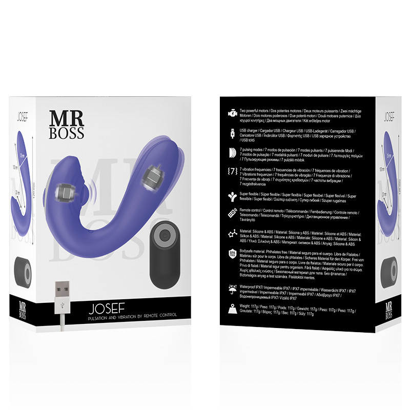 MR BOSS – páros távirányítós vibrátor pulzálással és rezgéssel - Image 7