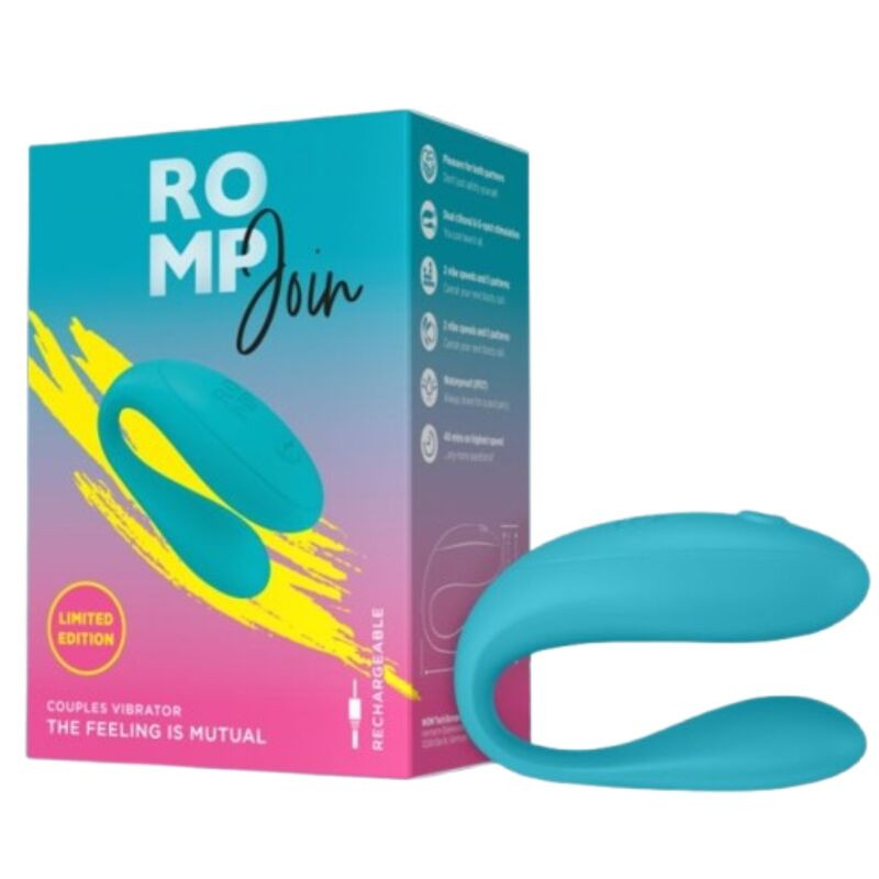 Romp Péniszgyűrű Vibrációs, Több mód, USB-töltős Türkiz - Image 5