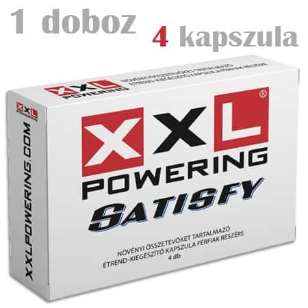 xxl powering satisfy potencianövelő 4 kapszula